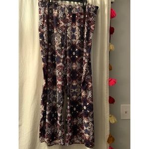 Palazzo bohemian pants red, white & blue